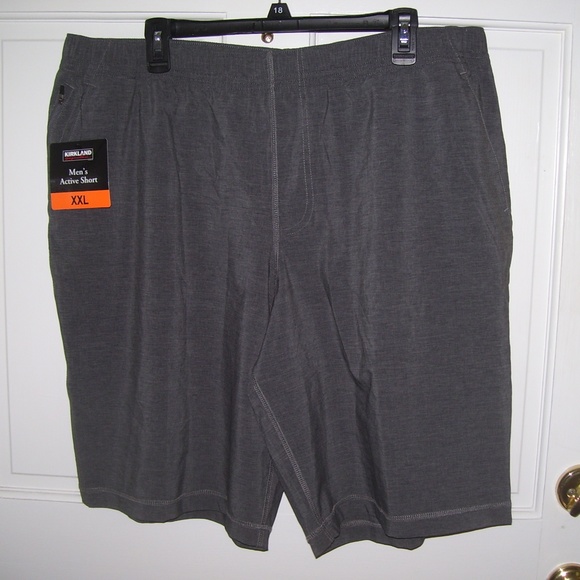 New Kirkland Mens Gray Active Shorts 